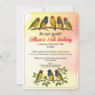 Beautiful birthday invitation einladung