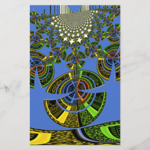 Beautiful Blue African Traditional Ethnic Vector Briefpapier