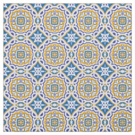 💙 Beautiful blue Azulejos 004, kleine Kachelgröße Stoff