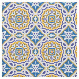 💙 Beautiful blue Azulejos 004, XXL Kachelgröße Stoff