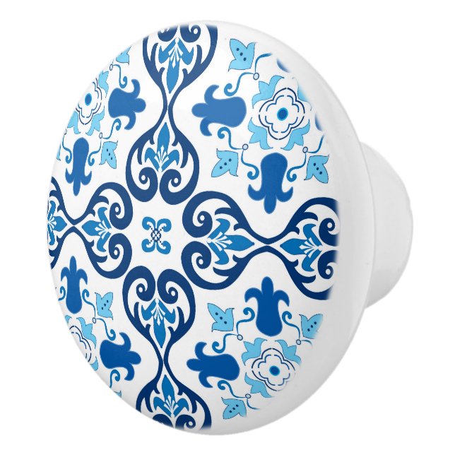 💙 Beautiful blue Azulejos III Keramikknauf (Rechts)