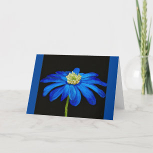 Beautiful Blue Beauty Daisy jeder Anlass Card Karte