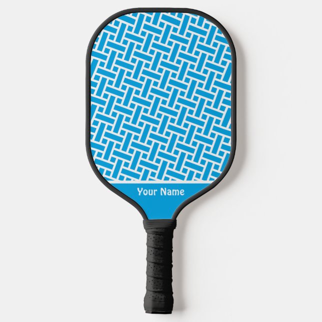 Beautiful Blue Brick Modern Pro Pickleball Paddle (Rückseite)