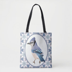 Beautiful Blue Jay Bird Tasche