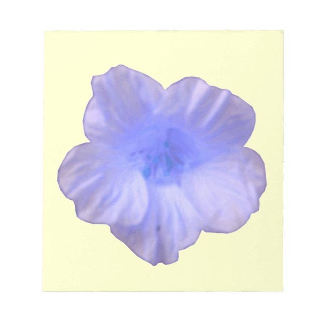 Beautiful Blue Nasturtium Notepad Notizblock (Vorderseite)