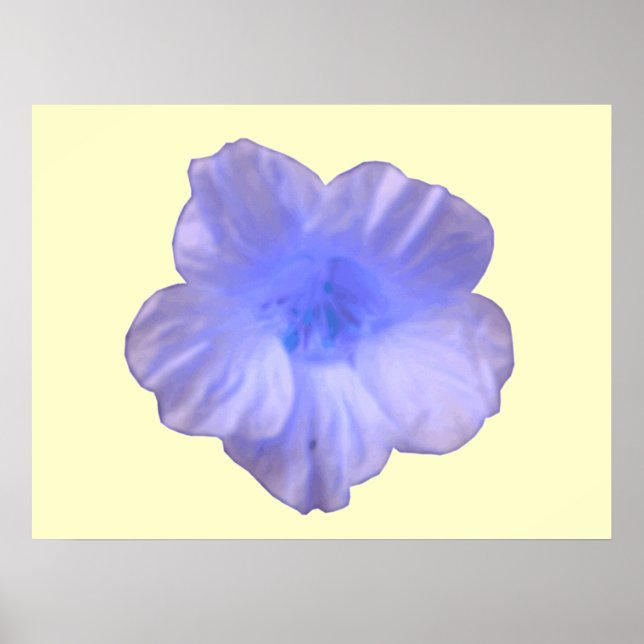 Beautiful Blue Nasturtium Print Poster (Vorne)