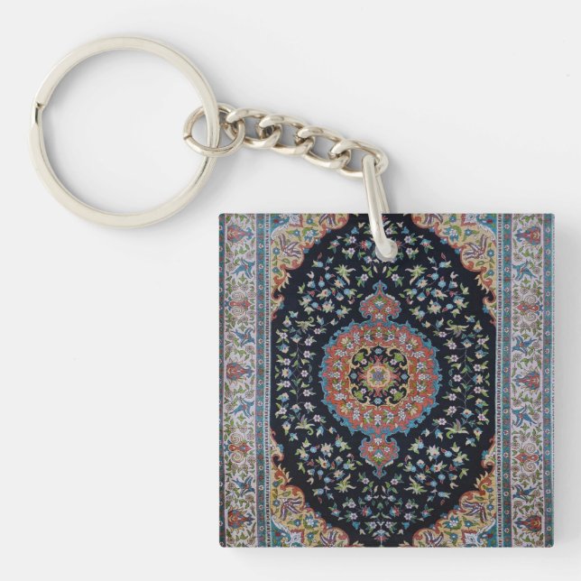 Beautiful Blue Oriental Antique Kilim Rug Schlüsselanhänger (Vorderseite)