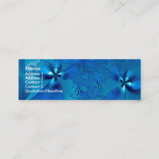 Beautiful Blue Spiral Frische Fraktal Kunst, Dicht Mini Visitenkarte