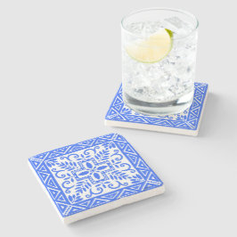 Beautiful Blue Tile Trivet Steinuntersetzer