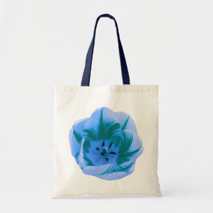 Beautiful Blue Tulip Budget Tote Bag Tragetasche