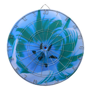 Beautiful Blue Tulip Dart Board Dartscheibe