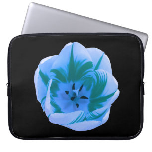 Beautiful Blue Tulip Laptop Bag Laptopschutzhülle