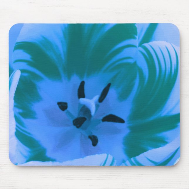 Beautiful Blue Tulip Mousepad (Vorne)