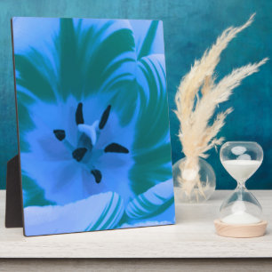 Beautiful Blue Tulip Plaque Fotoplatte