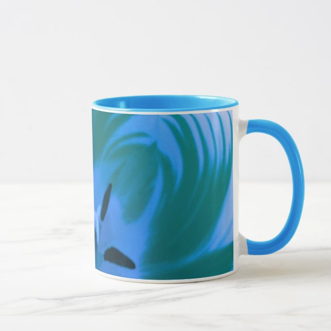 Beautiful Blue Tulip Tasse (Rechts)