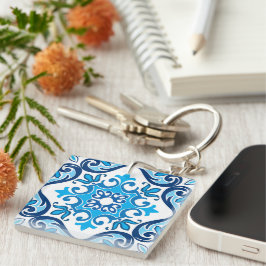 💙 🤍 Beautiful blue - white Azulejos X, Schlüsselanhänger