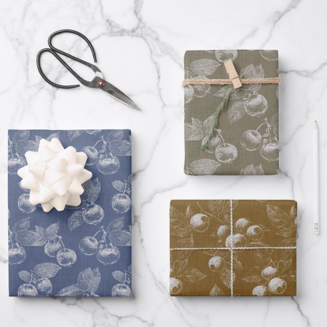 Beautiful Blueberry Geschenkpapier Set (Vorderseite)