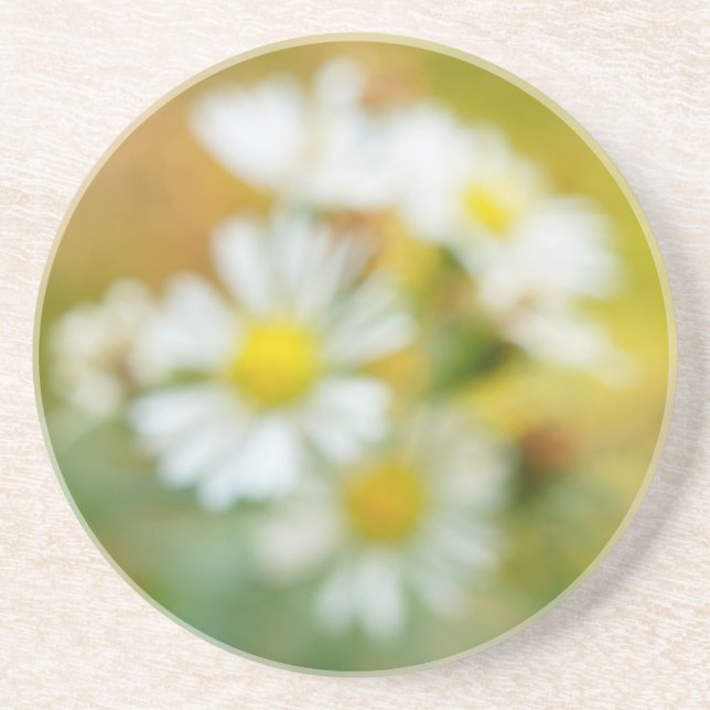 Beautiful Blur Daisies Getränkeuntersetzer (Vorne)