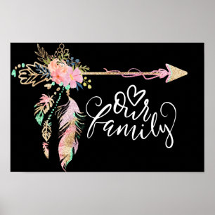 Beautiful Bohemisch Arrow - Familie Poster