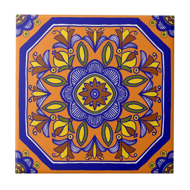 Beautiful Boho Italian Tile Fliese (Vorderseite)