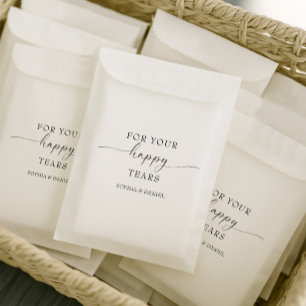 Beautiful Boho Personalisiert Wedding Tissue Pack Geschenktütchen
