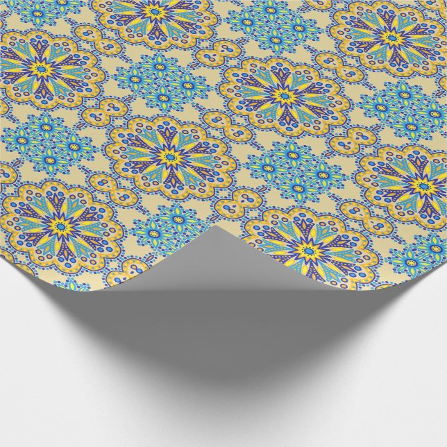 Beautiful Boho Talavera Tile Geschenkpapier (Ecke)
