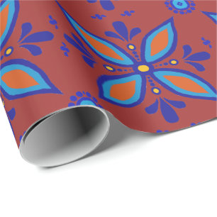 Beautiful Boho Talavera Tile Geschenkpapier