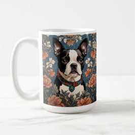 Beautiful Boston Terrier William Morris Inspiriert Kaffeetasse