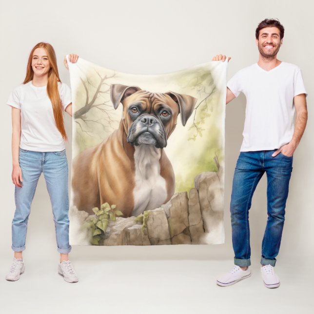 Beautiful Boxer Dog Fleecedecke (Beispiel)