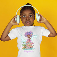 Beautiful Brown Mermaid Birthday Girl Baby