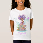 Beautiful Brown Mermaid Birthday Girl T - Shirt<br><div class="desc">Schöne Braun Meerjungfrau Geburtstagskind T - Shirt. Klicken Sie auf die Schaltfläche "Anpassen",  um diese Vorlage zu personalisieren. Sie können alle Texte einschließlich Stil,  Farben und Größen ändern.</div>