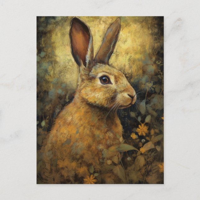 Beautiful Brown Rabbit Postkarte (Vorderseite)