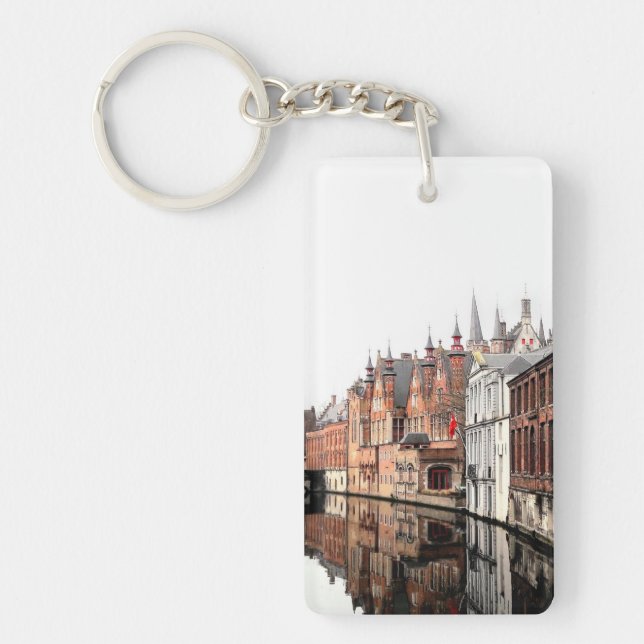 Beautiful Bruges. Acryl Sleutelhanger (Devant)