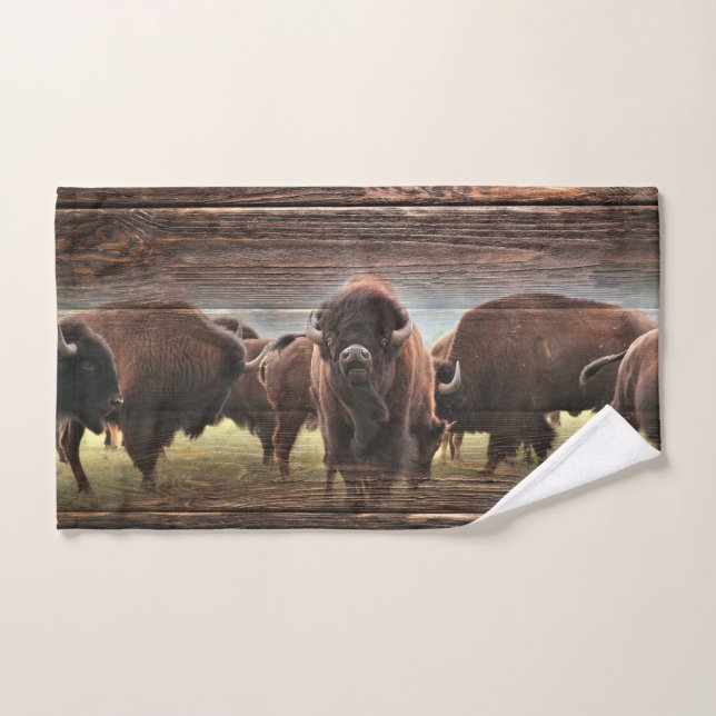 Beautiful Buffalo Herd Handtuch (Handtuch)