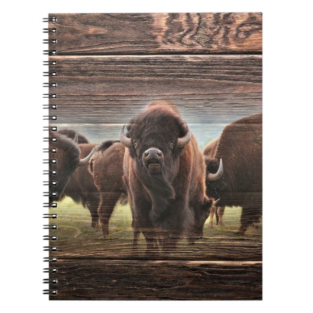 Beautiful Buffalo Herd Notizblock (Vorderseite)