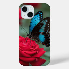 Beautiful Butterfly Red Rose - Case-Mate iPhone Hülle