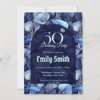Beautiful Call Lilies Flower Women Birthday Einladung