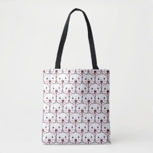 Beautiful Cat Face Cartoon Pattern Tasche