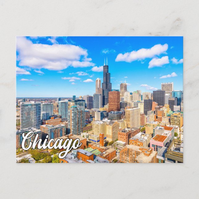 Beautiful Chicago, Illinois, Vereinigte Staaten Postkarte (Vorderseite)