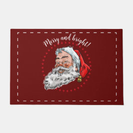 Beautiful Christmas personalised Santa decorated Fußmatte
