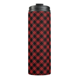 Beautiful Christmas Red Buffalo Kariert Thermosbecher