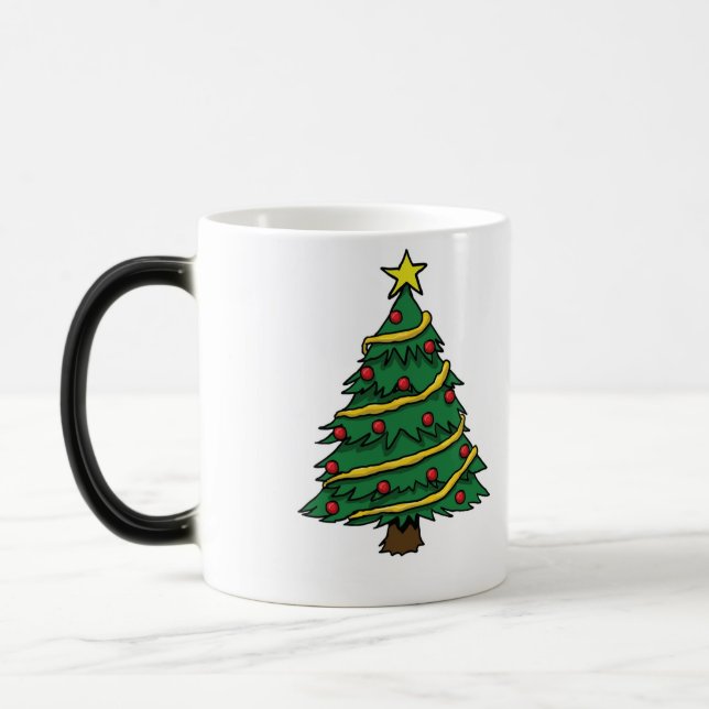 Beautiful Christmas Tree Mug Verwandlungstasse (Links)