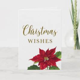 Beautiful Christmas Wishes Holiday Greeting Card Karte