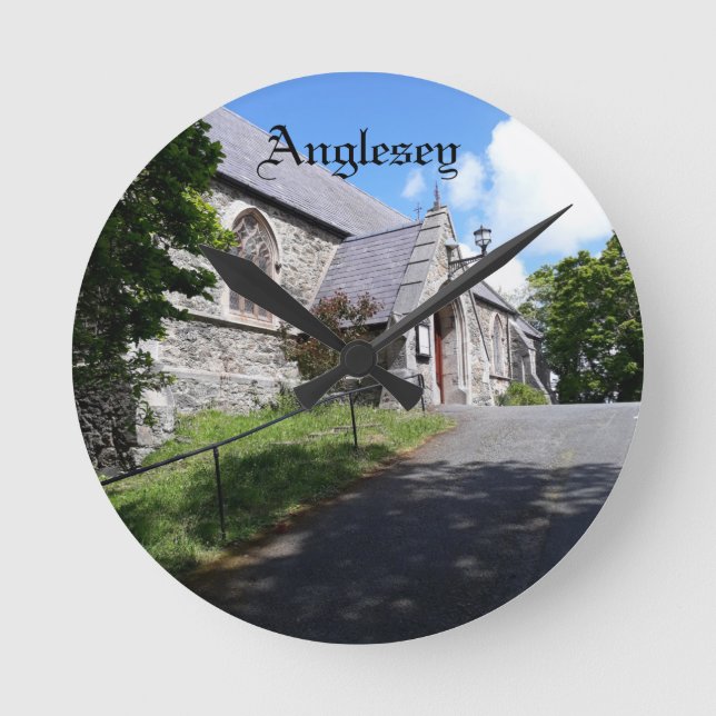 Beautiful Church Runde Wanduhr (Vorderseite)