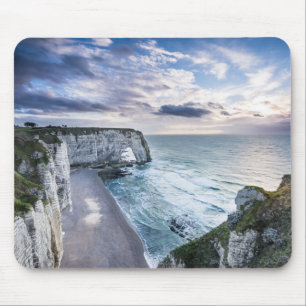 Beautiful Cliffs Etratat Normandie Frankreich Mousepad
