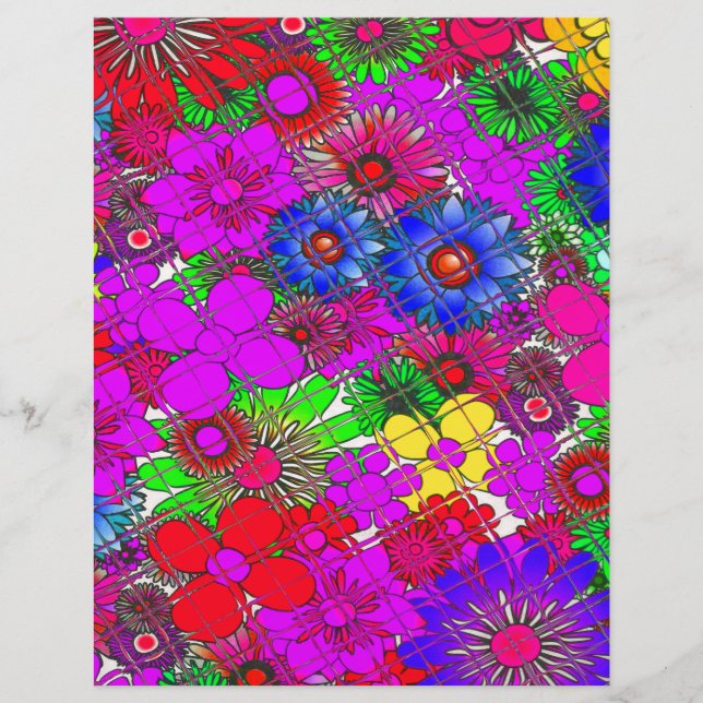 Beautiful colorful amazing floral pattern design a (Vorderseite)