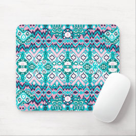 Beautiful colorful boho modern art mousepad