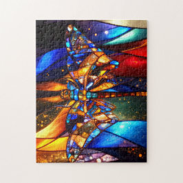Beautiful Colorful Glimmering Winged Dragonfly