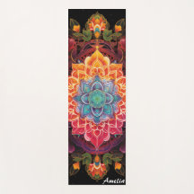 Beautiful Colorful Mandala Boho Monogram