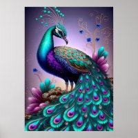 Beautiful Colorful Peacock Pfau Bird Houses